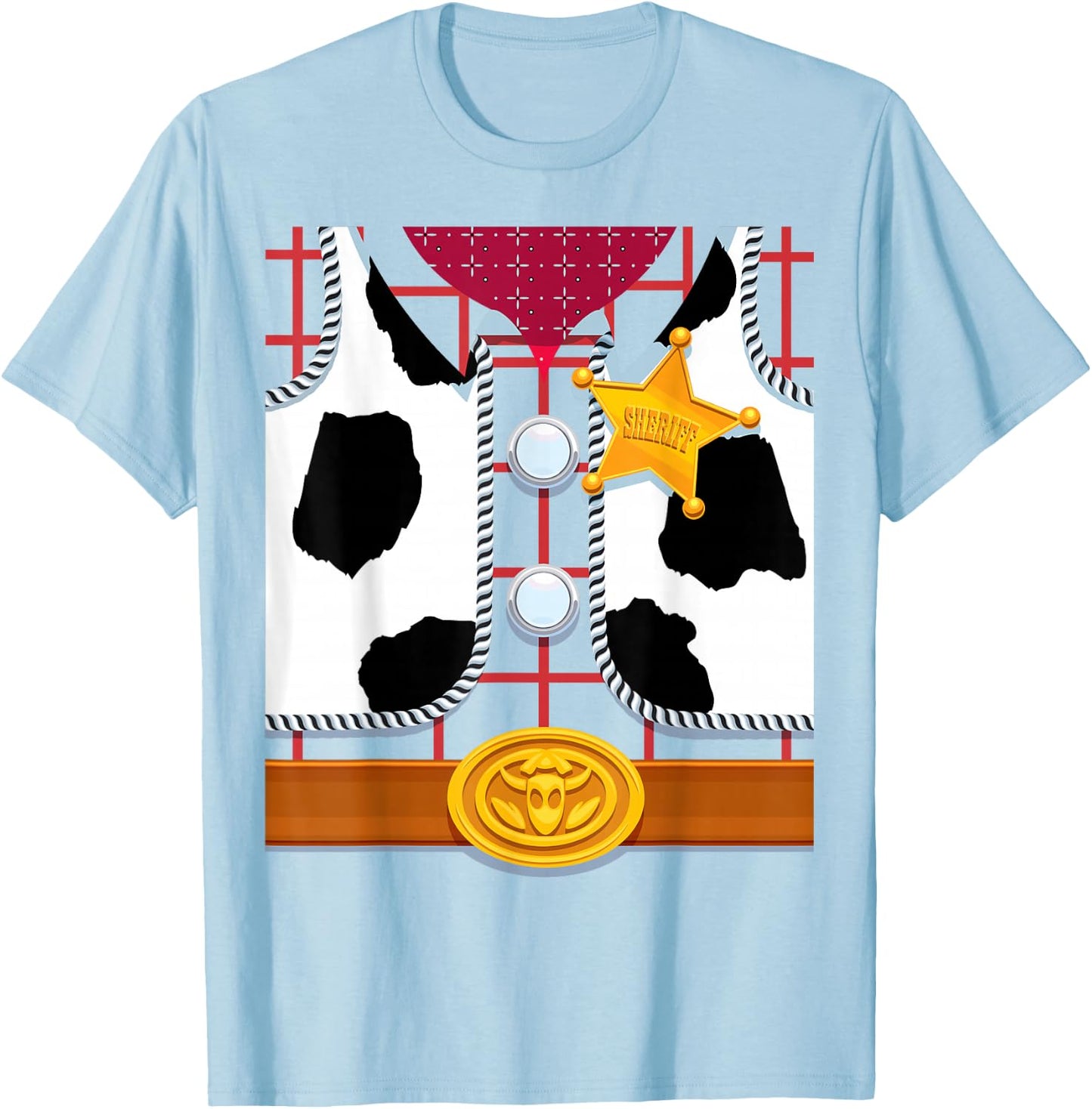 Disney and Pixar's Sheriff Woody Halloween Costume T-Shirt - T-Shirt | Light Blue