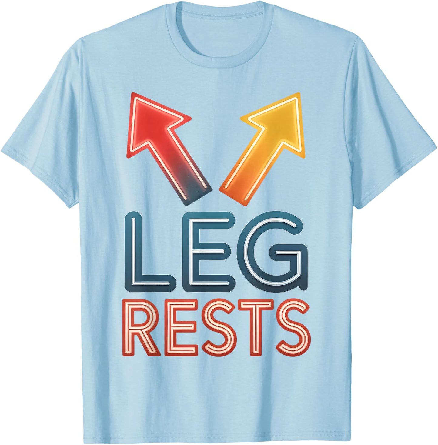 Leg Rests Funny Couple Humor Adult Joke Men Women Dirty T-Shirt - T-Shirt | Light Blue