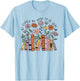 I Closed My Book To Be Here Floral Bookworm Funny Reading T-Shirt - T-Shirt | Light Blue