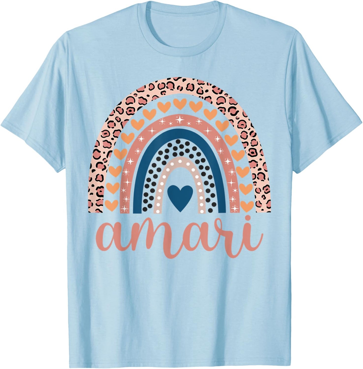 Amari Amari Name Birthday Shirt Gift T-Shirt - T-Shirt | Light Blue