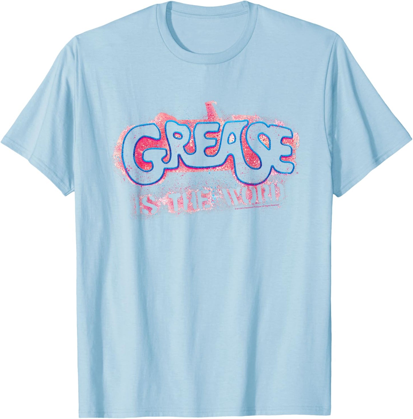 Grease Grease is The Word T-Shirt - T-Shirt | Light Blue