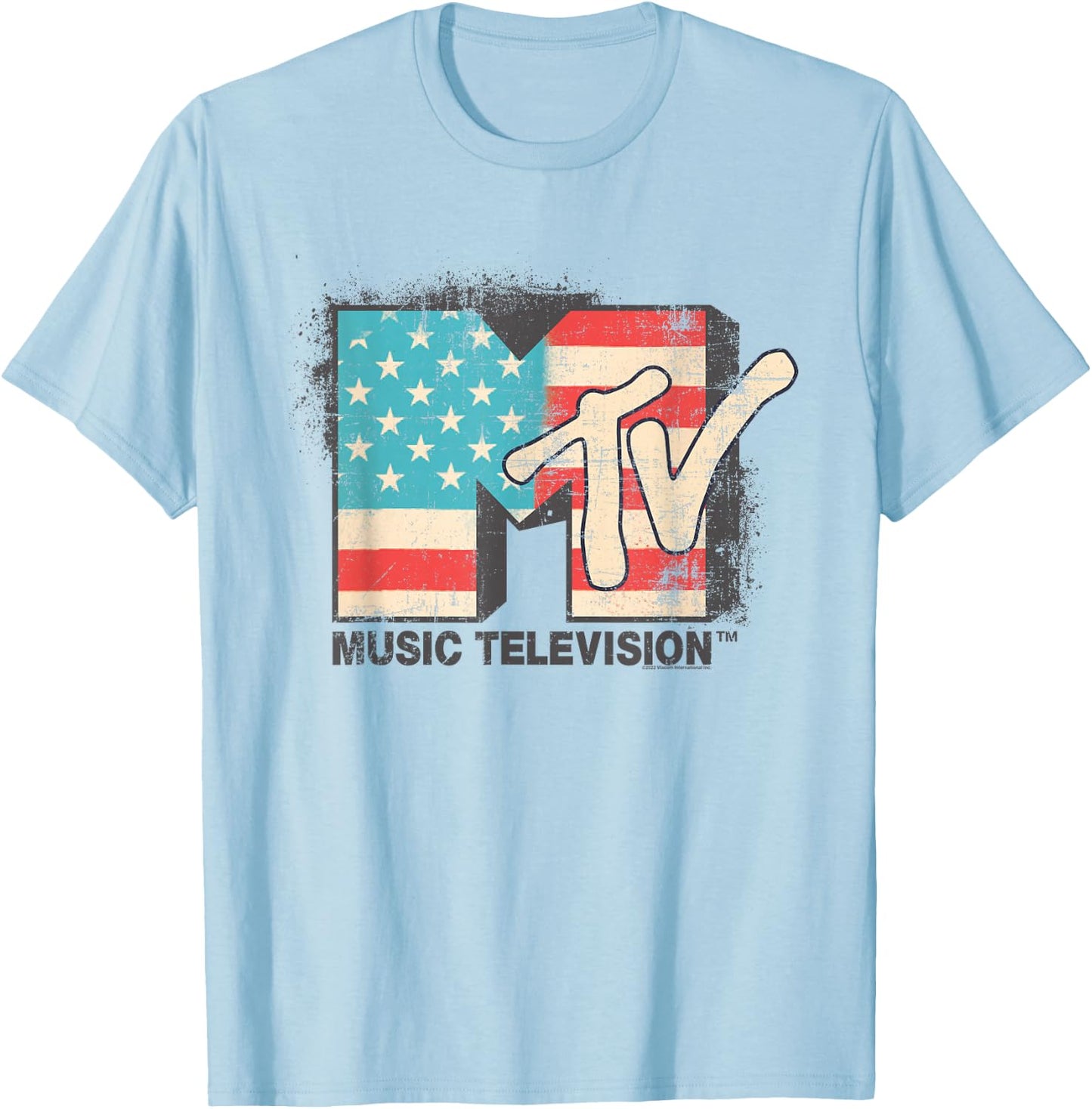 MTV Americana Logo T-Shirt - T-Shirt | Light Blue