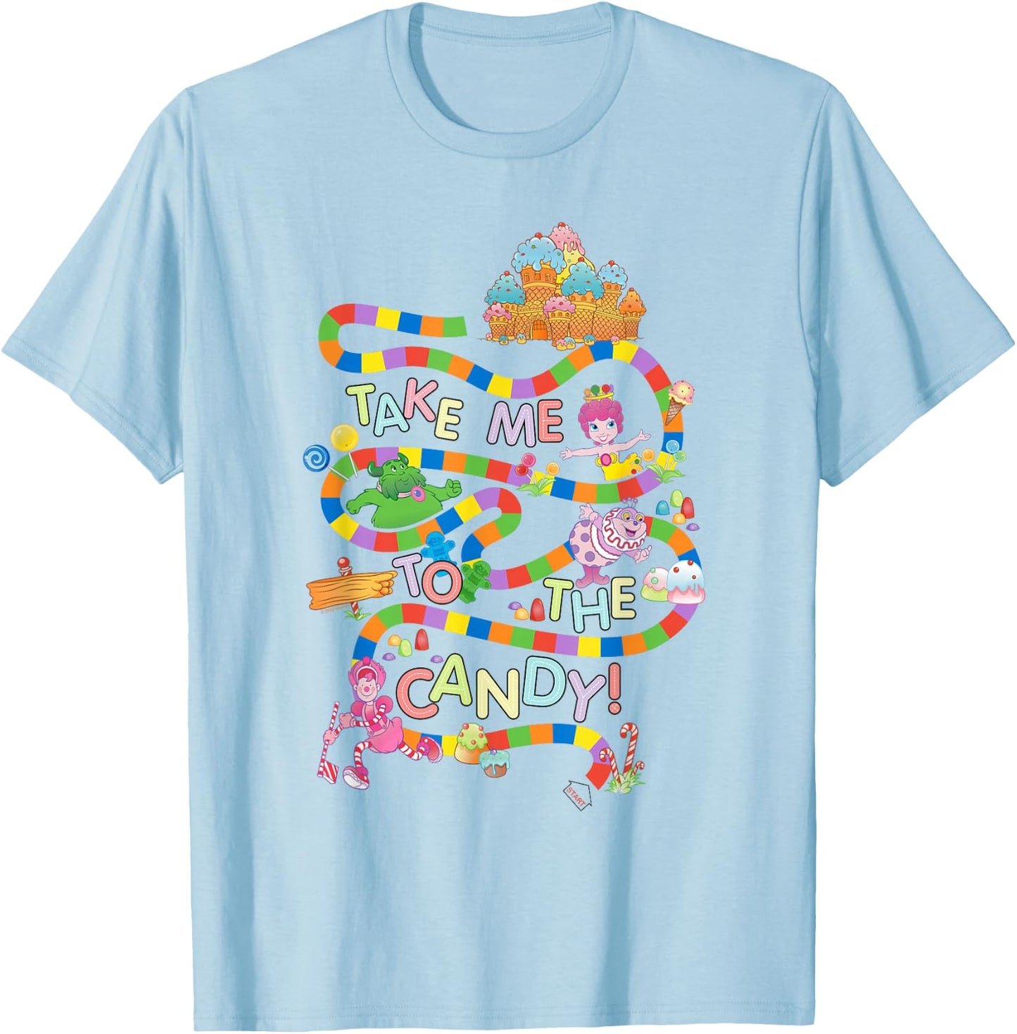 Candy Land Take Me to The Candy Small T-Shirt - T-Shirt | Light Blue