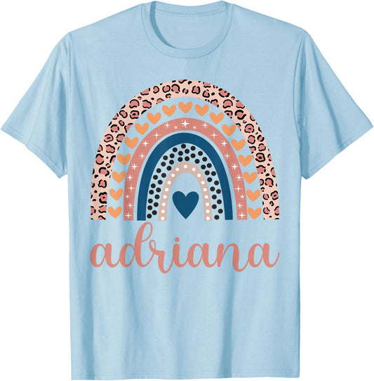 Adriana Adriana Name Birthday Shirt Gift T-Shirt - T-Shirt | Light Blue