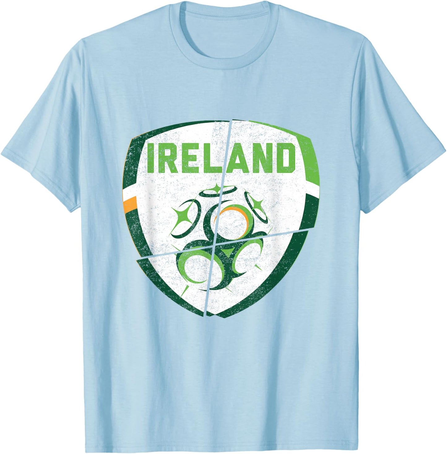 republic of Ireland football shirt -Irish Flag 2021 T-Shirt - T-Shirt | Light Blue