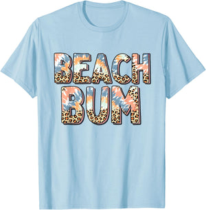 Beach Bum Women Girls Kids T-Shirt - T-Shirt | Light Blue