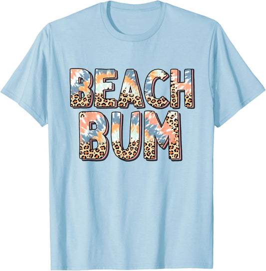 Beach Bum Women Girls Kids T-Shirt - T-Shirt | Light Blue