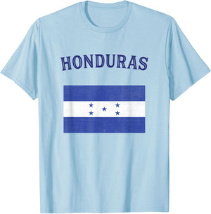 Honduras Flag T-Shirt - T-Shirt | Light Blue