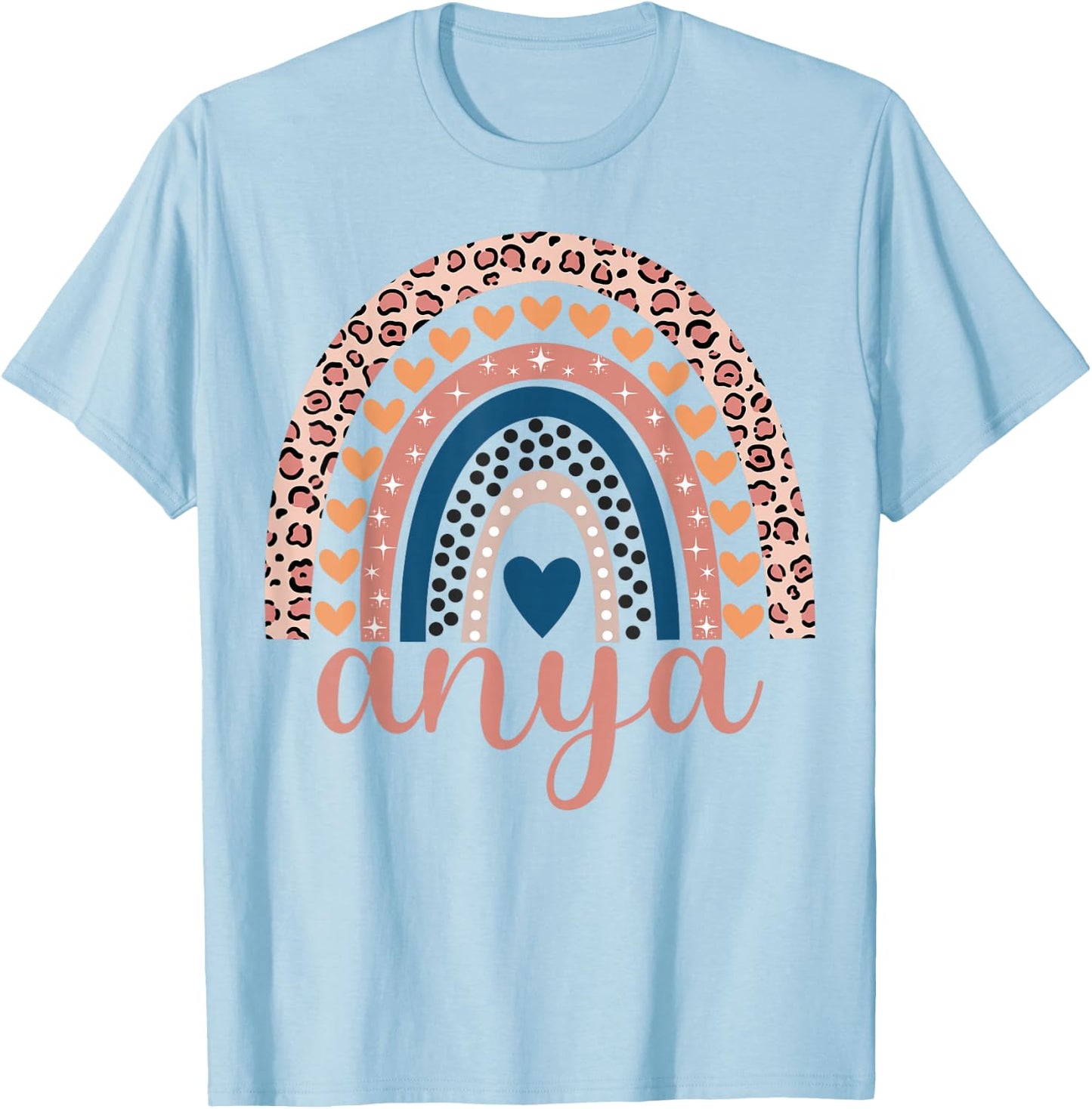 Anya Anya Name Birthday Shirt Gift T-Shirt - T-Shirt | Light Blue