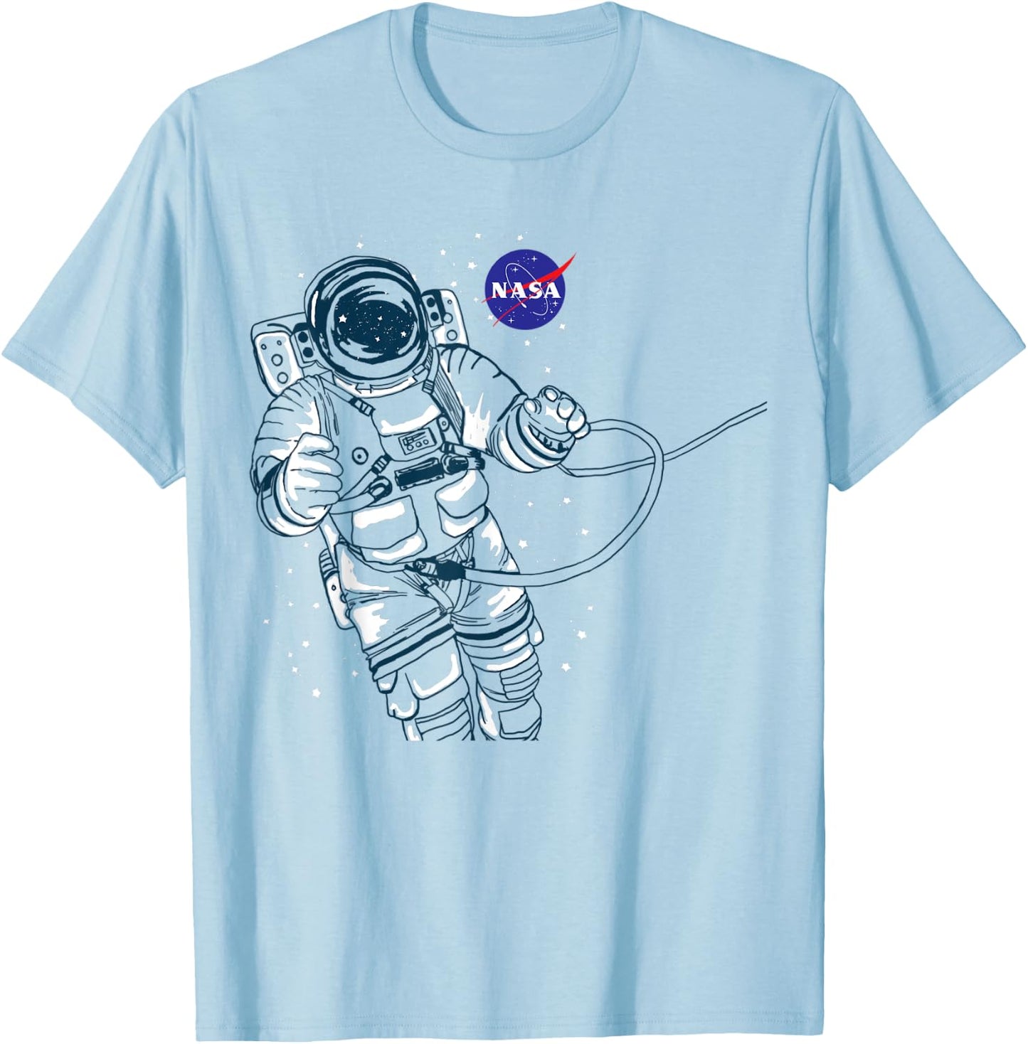 NASA Floating Astronaut T-Shirt - T-Shirt | Light Blue