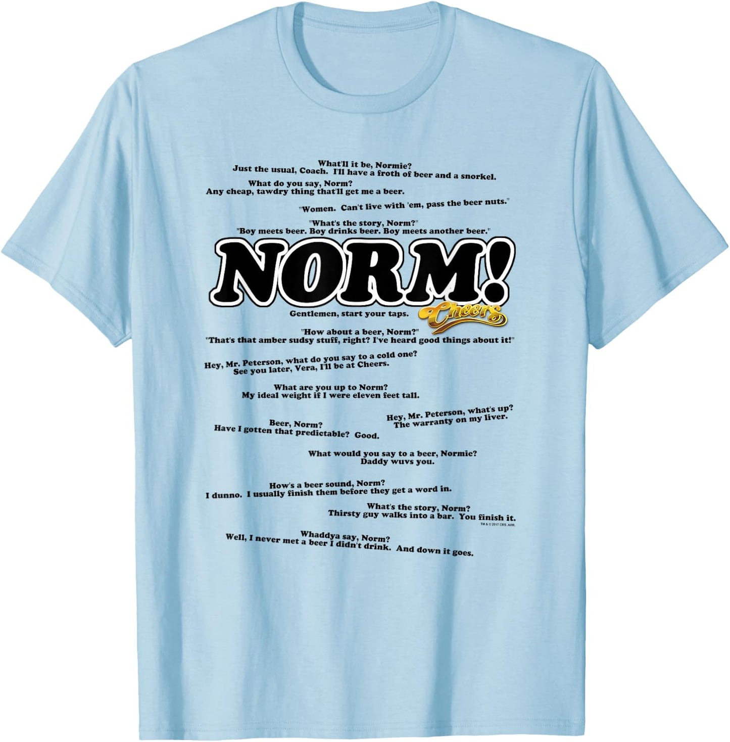 Cheers Normisms T-Shirt - T-Shirt | Light Blue