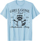 Retro Funny Girls Gone Feral Bachelorette Party Est 2026 T-Shirt - T-Shirt | Light Blue