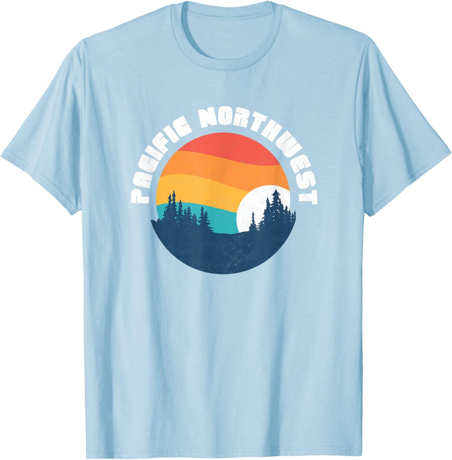 Retro Pacific Northwest Vintage 80s Seal T-Shirt - T-Shirt | Light Blue