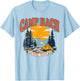 Camp Bach Bride Squad 2024 Retro Camping Bachelorette Party T-Shirt - T-Shirt | Light Blue