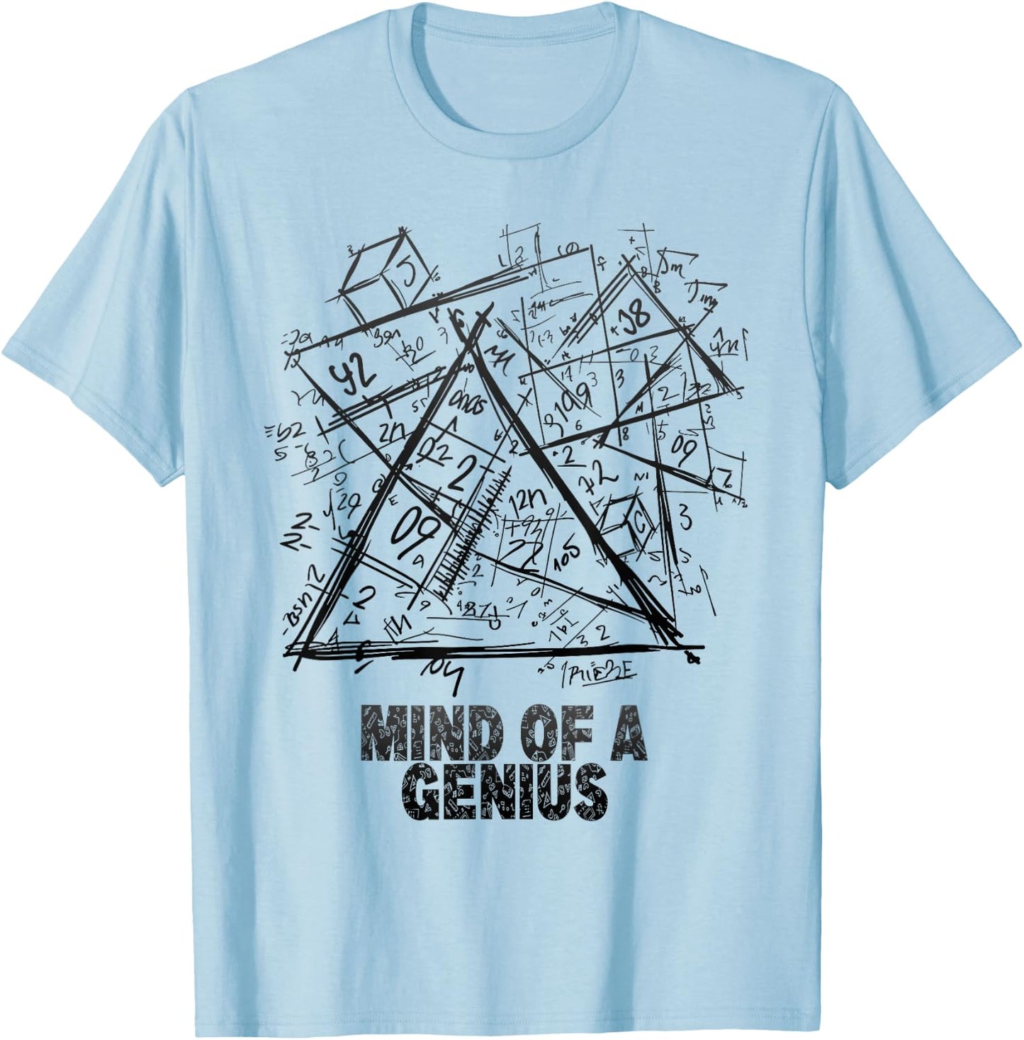 Mind of a genius, genius, science, nerd T-Shirt - T-Shirt | Light Blue