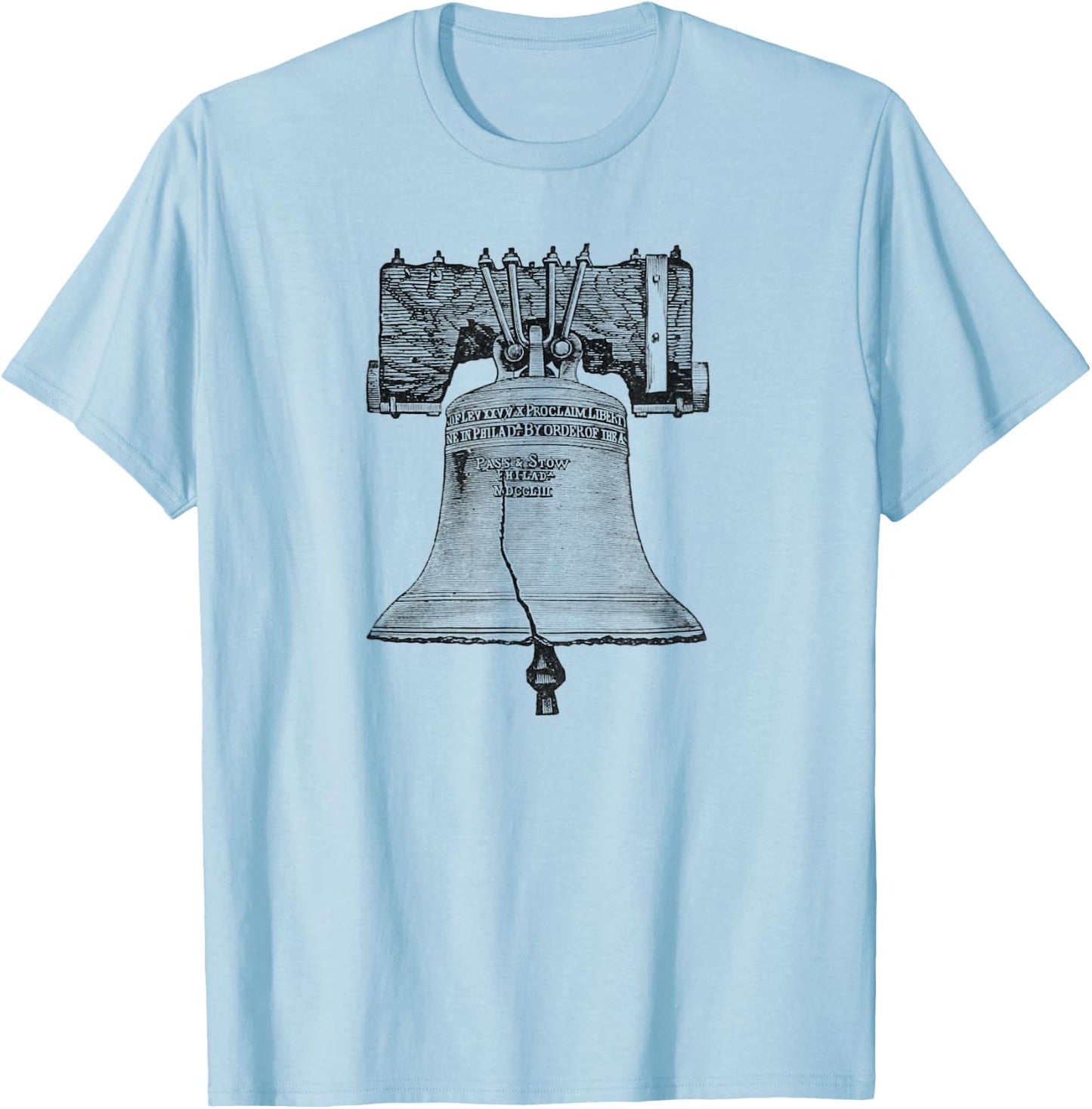 Liberty Bell Philadelphia T-Shirt - T-Shirt | Light Blue