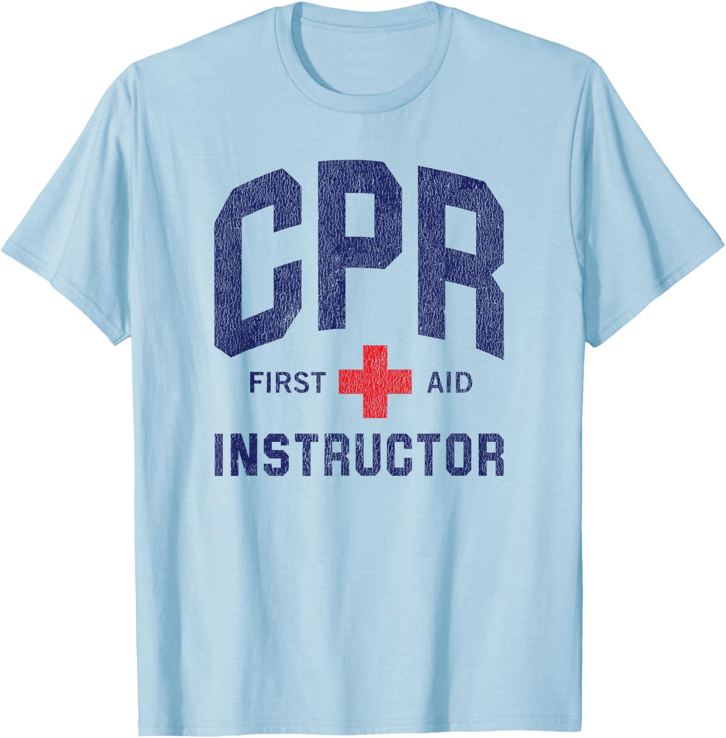 CPR First Aid AED Instructor T-Shirt - T-Shirt | Light Blue