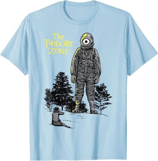 The Twilight Zone Look Up At Laser Eye T-Shirt - T-Shirt | Light Blue