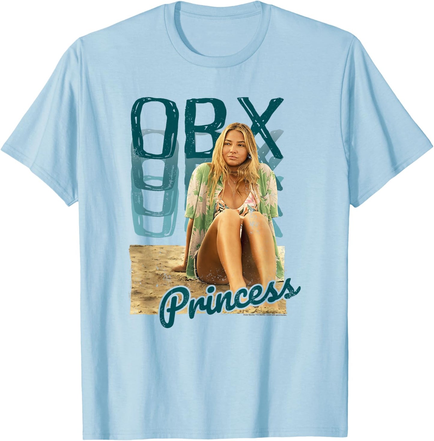 Outer Banks Sarah Kook's Princess T-Shirt - T-Shirt | Light Blue