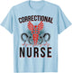 Corrections Nurse Caduceus Correctional Nurse T-Shirt - T-Shirt | Light Blue