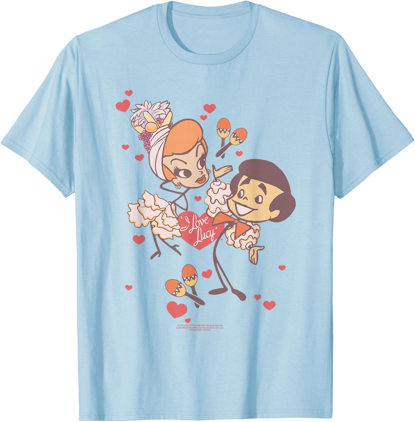 I Love Lucy Rumba Dance T-Shirt - T-Shirt | Light Blue