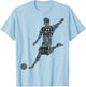 Soccer Player Men Kids Boys T-Shirt - T-Shirt | Light Blue
