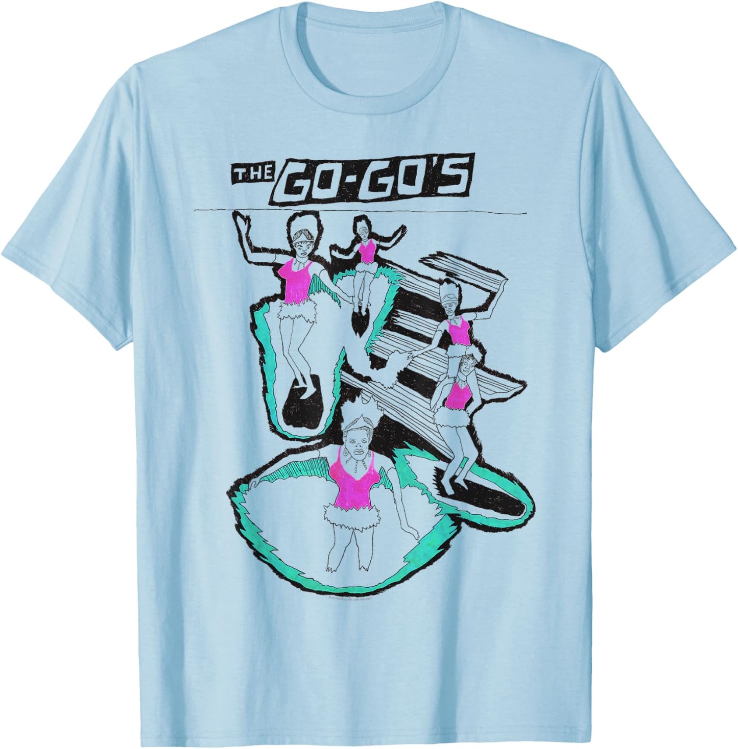 The Go-Go's - Surfing T-Shirt - T-Shirt | Light Blue