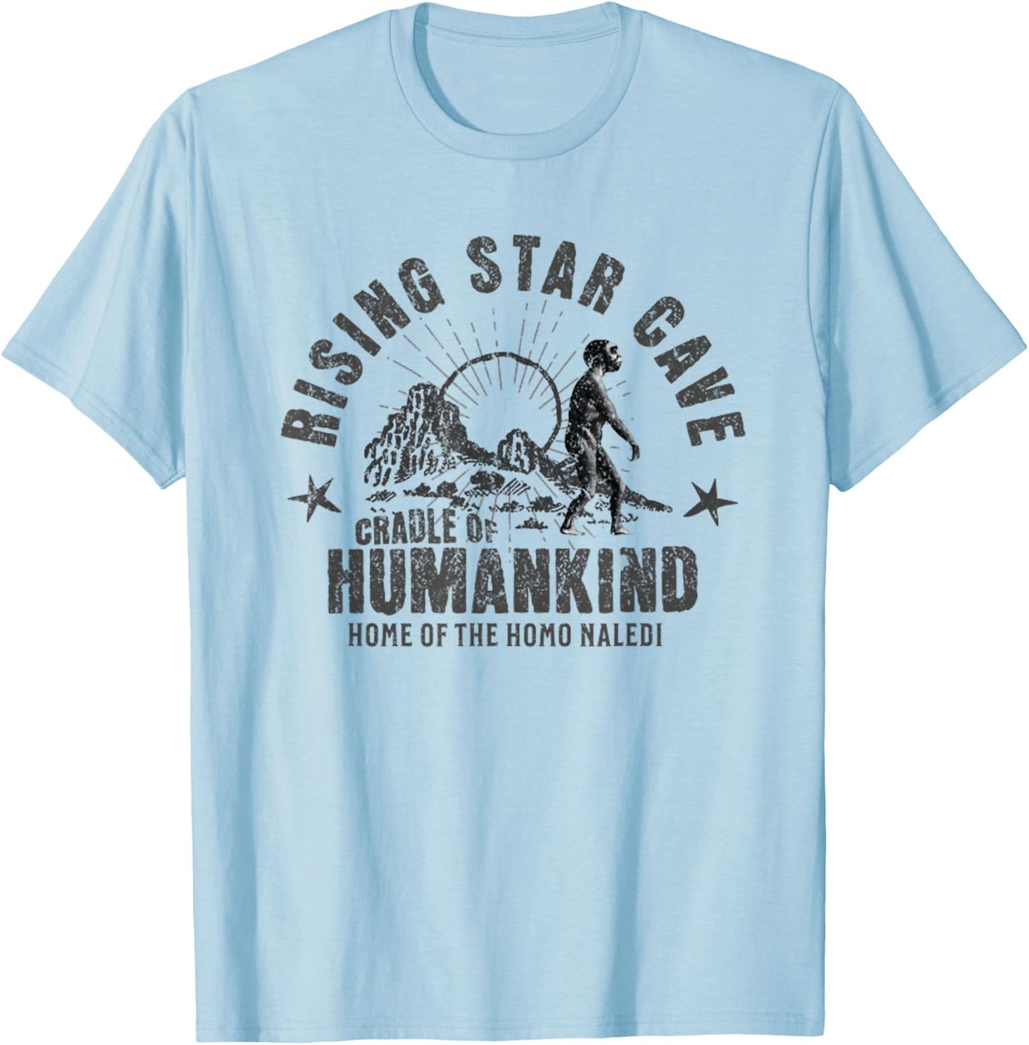 Rising Star Cave Homo Naledi Archaeology Gift T-Shirt - T-Shirt | Light Blue