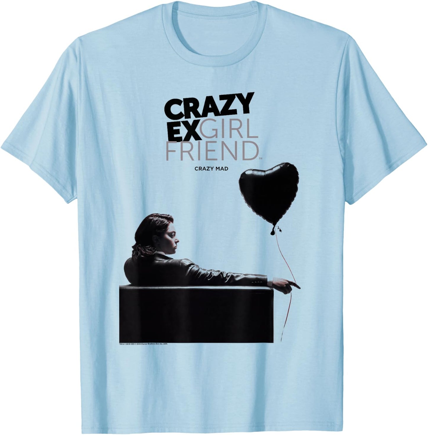 Crazy Ex-Girlfriend Crazy Mad T-Shirt - T-Shirt | Light Blue