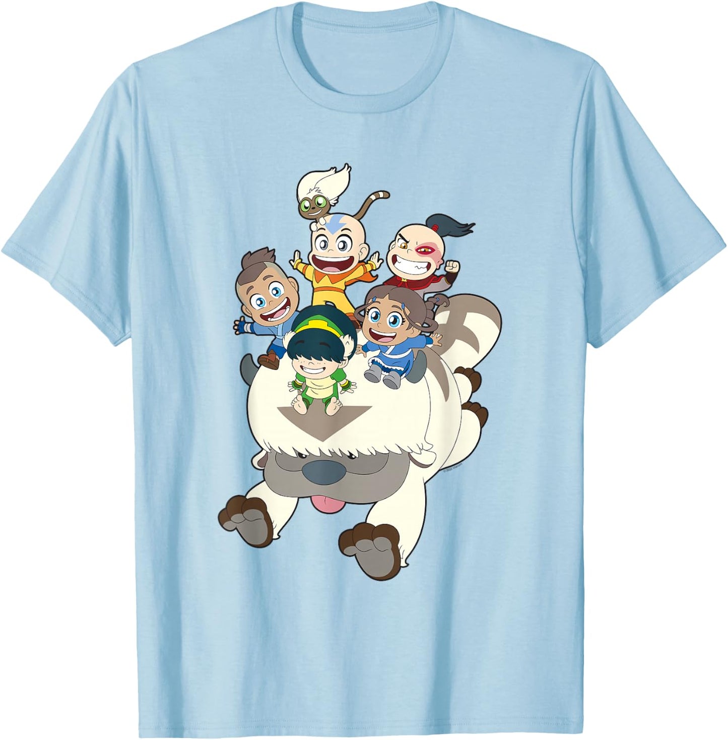 Avatar: The Last Airbender Group Chibi T-Shirt - T-Shirt | Light Blue