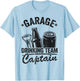 Funny Beer Garage Drinker Garage Drinking Team Captain T-Shirt - T-Shirt | Light Blue