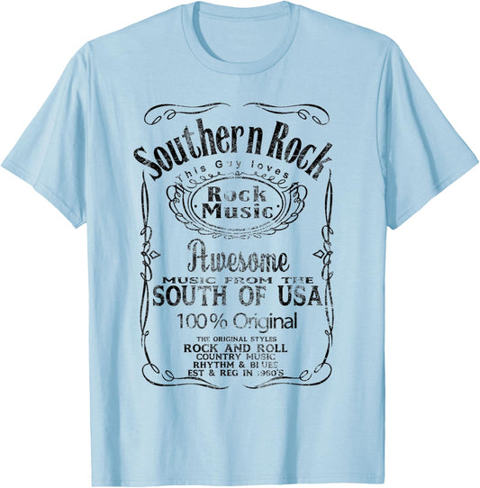Southern Rock Music USA United States Streetwear souvenir T-Shirt - T-Shirt | Light Blue