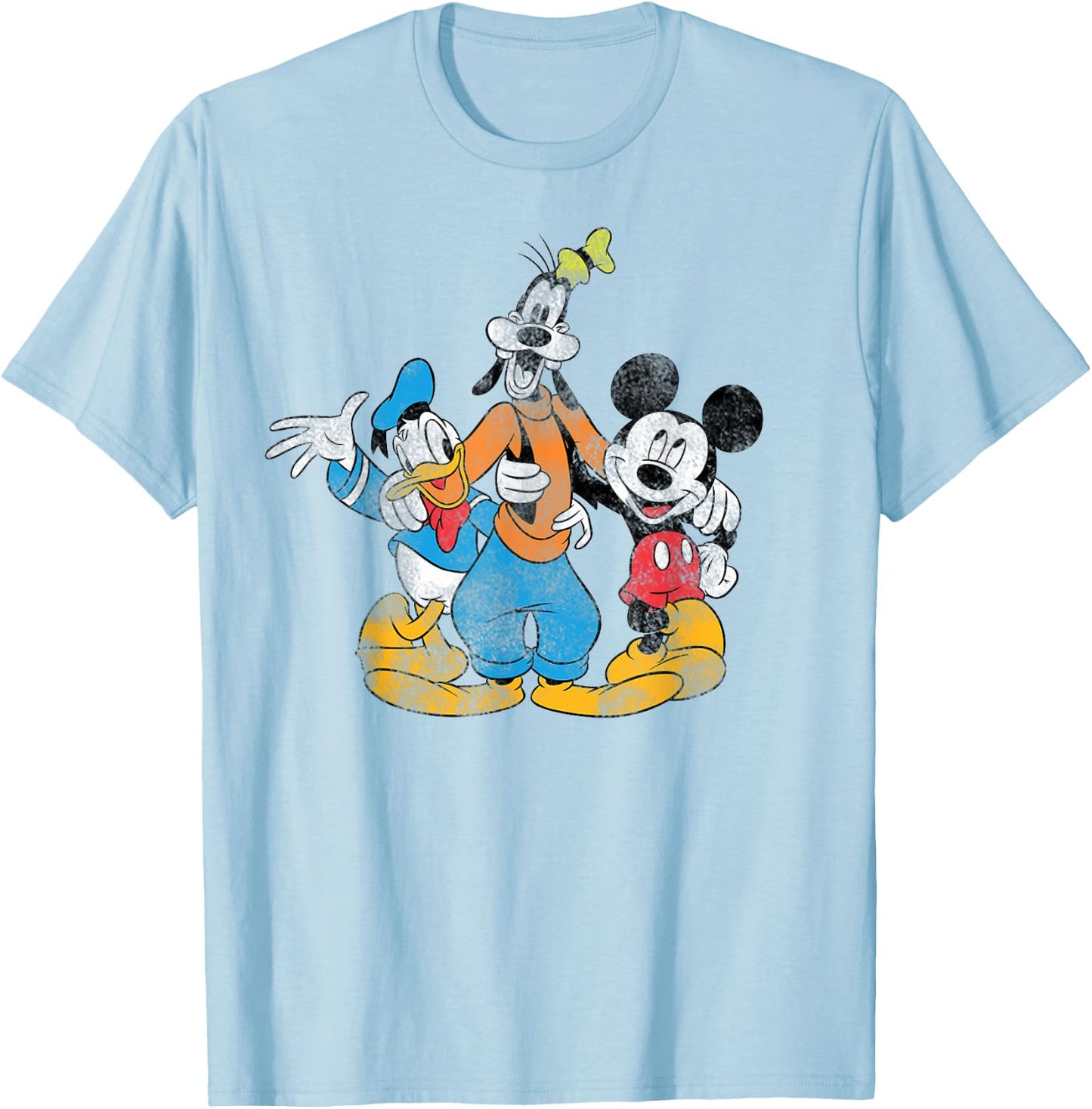 Disney - Mickey Donald and Goofy Trio T-Shirt - T-Shirt | Light Blue