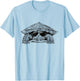Red eared slider turtle with Sunglasses T-Shirt - T-Shirt | Light Blue