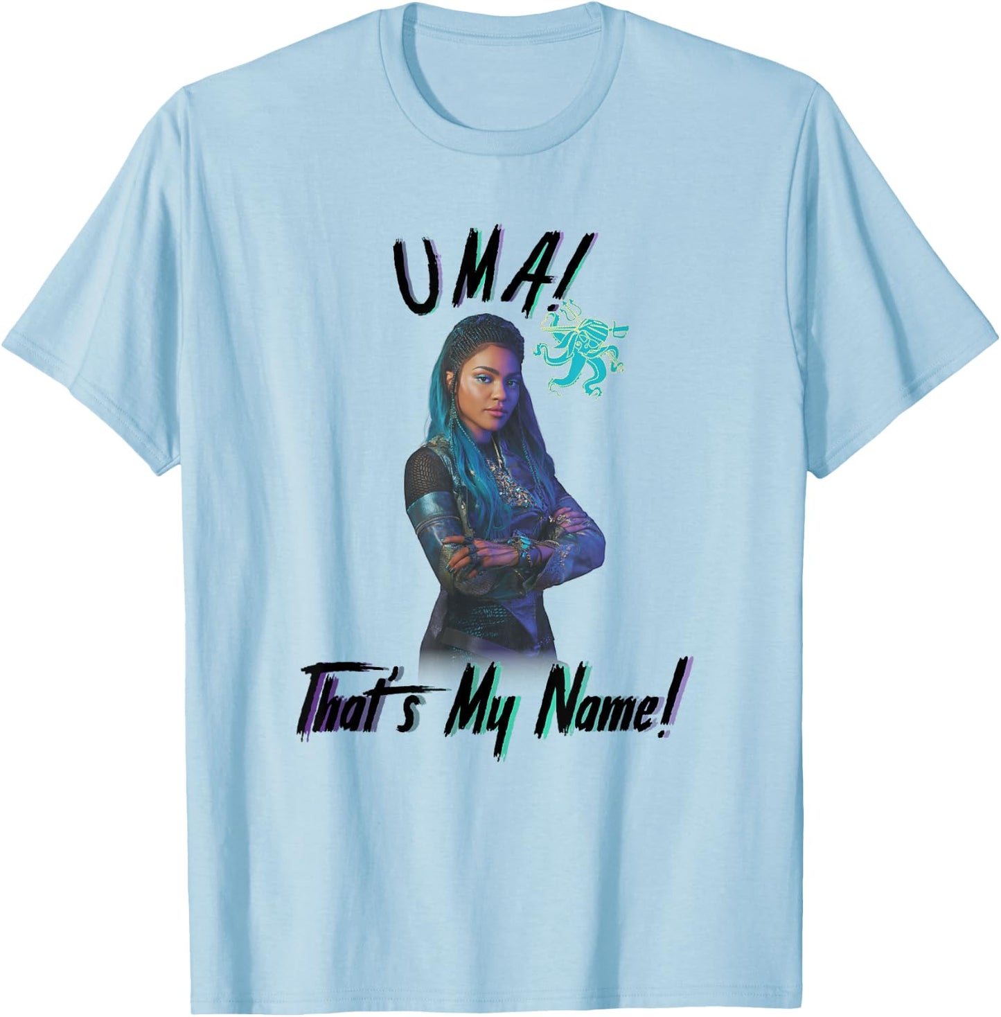 Disney Descendants 2 Uma! That's My Name Portrait T-Shirt - T-Shirt | Light Blue