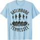Gatlinburg Tennessee Rainbow Trout Fly Fishing T-Shirt - T-Shirt | Light Blue