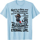 God is My Boss and I'm His Employee Christian Faith T-Shirt - T-Shirt | Light Blue