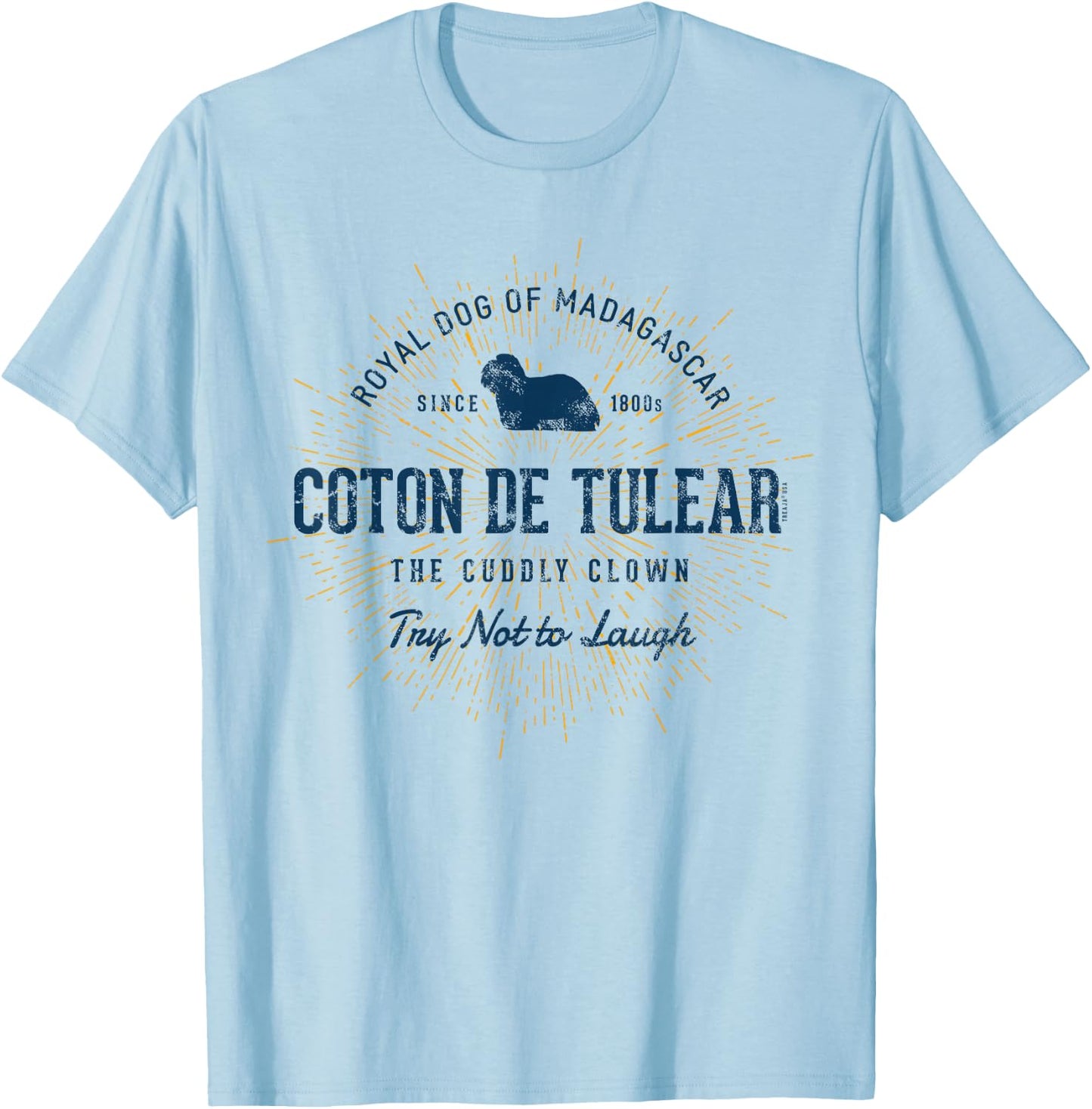 Vintage Coton de Tulear Retro T-Shirt - T-Shirt | Light Blue