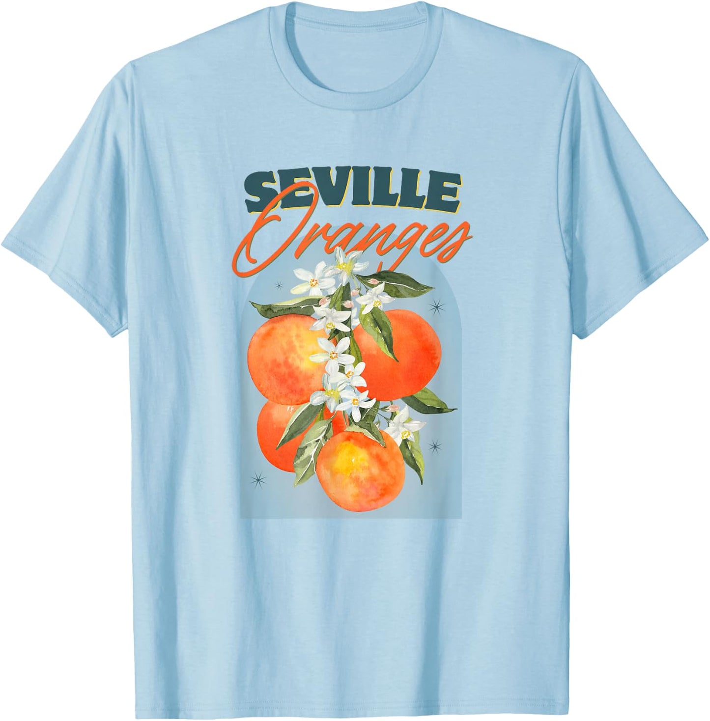 Seville oranges Italian summer farmers market T-Shirt - T-Shirt | Light Blue
