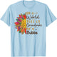 In A World Full Of Grandmas Be A Bubbe Sunflower Gifts T-Shirt - T-Shirt | Light Blue