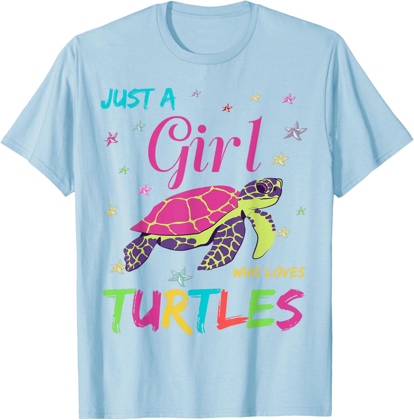 Turtles Cute Turtle Toddler Girls Who Loved Sea-Turtle Squad T-Shirt - T-Shirt | Light Blue