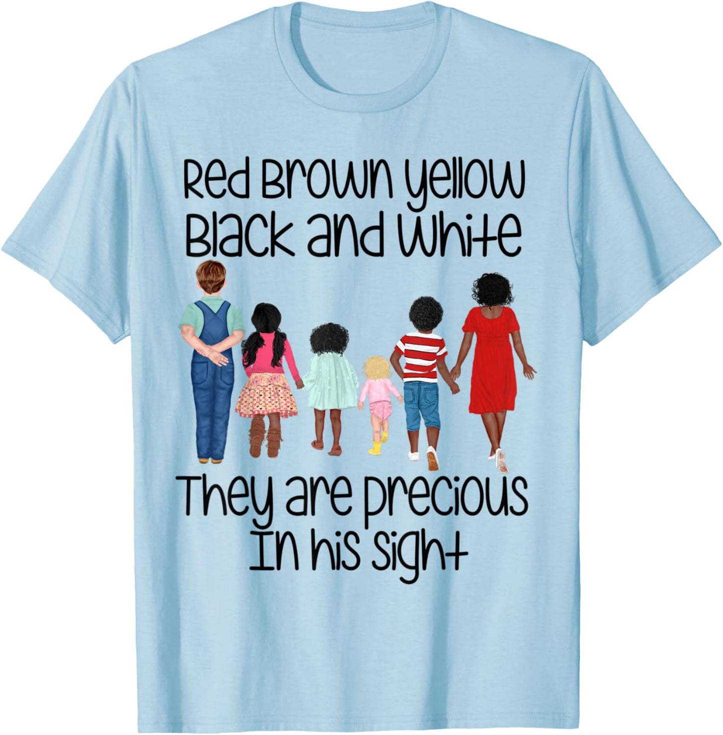 They are precious in his sight Jesus loves the children gift T-Shirt - T-Shirt | Light Blue