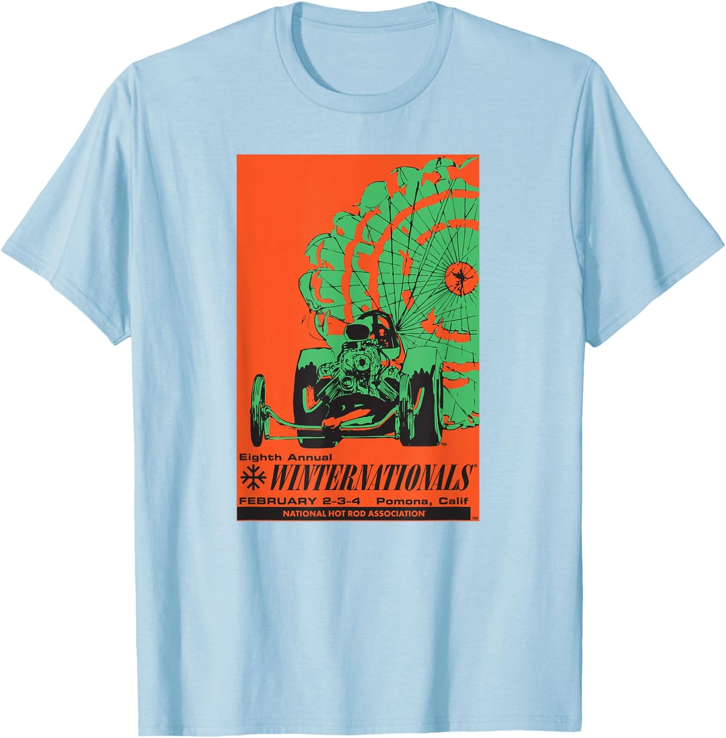NHRA 1968 Winternationals T-Shirt - T-Shirt | Light Blue