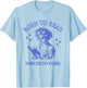 Born To Read Forced To Work Woman Reading Bookish Comic T-Shirt - T-Shirt | Light Blue