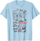 Monopoly Icons T-Shirt - T-Shirt | Light Blue