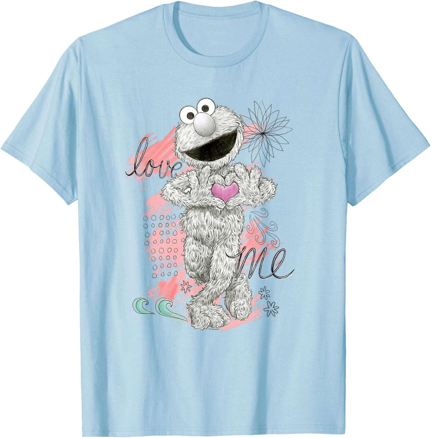 Sesame Street Elmo Love Me T-Shirt - T-Shirt | Light Blue