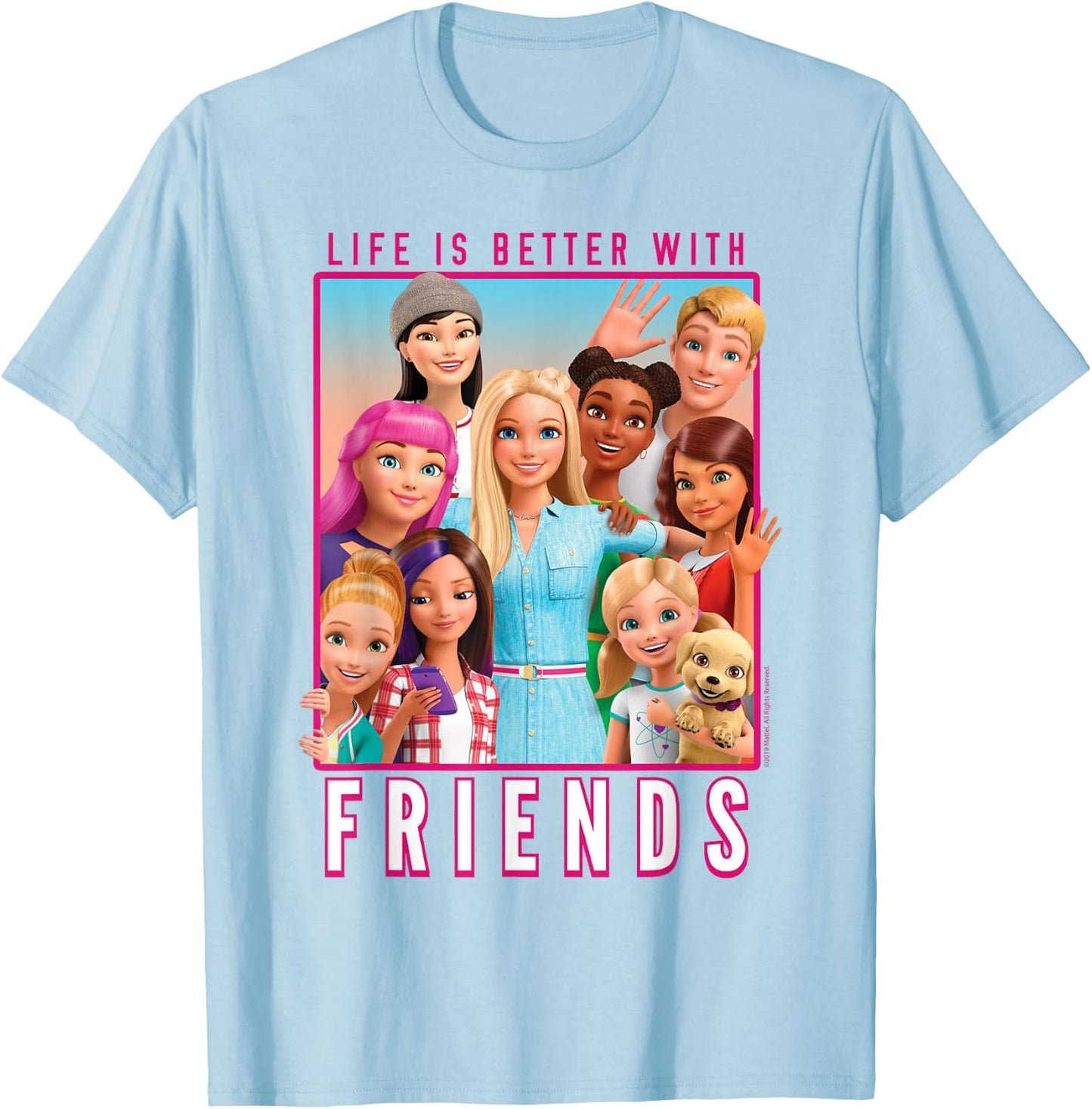 Barbie - Dreamhouse Adventure with Friends T-Shirt - T-Shirt | Light Blue