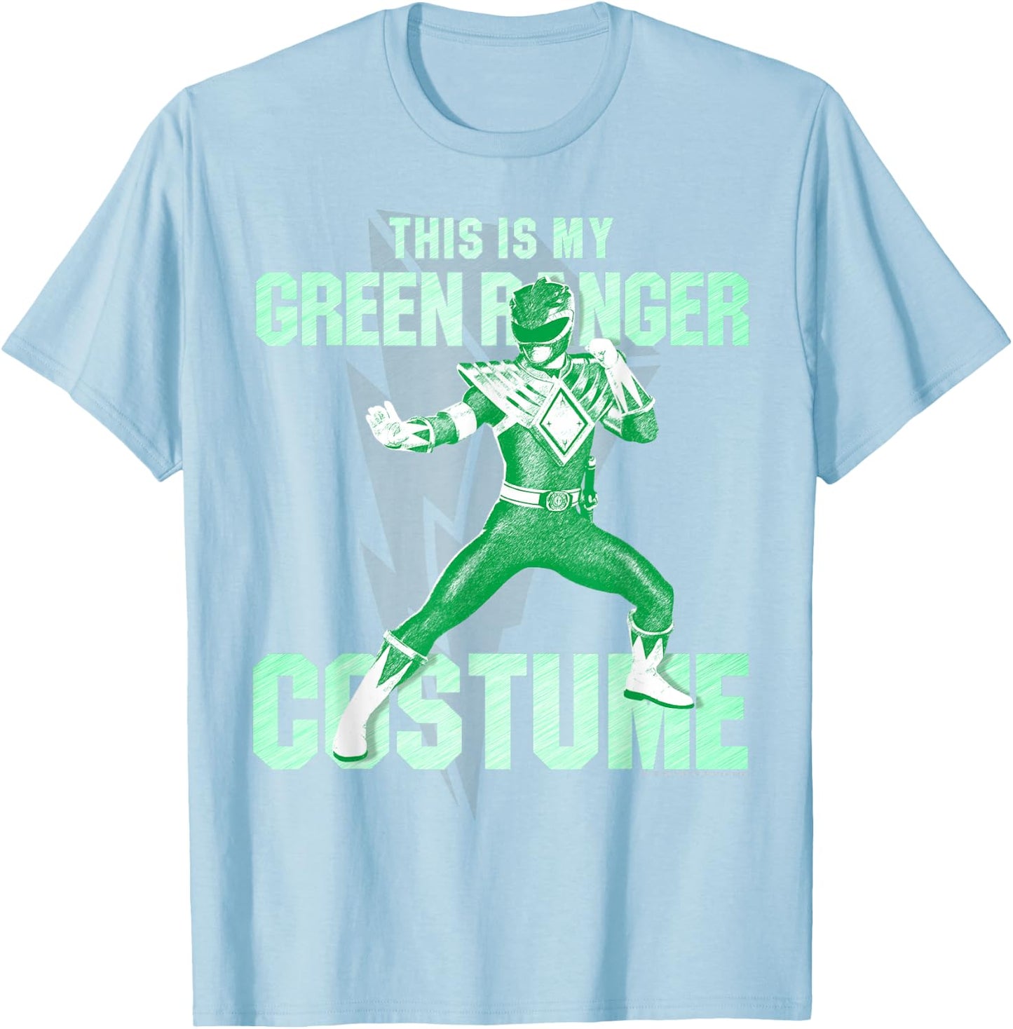 Power Rangers Green Ranger Halloween Costume T-Shirt - T-Shirt | Light Blue