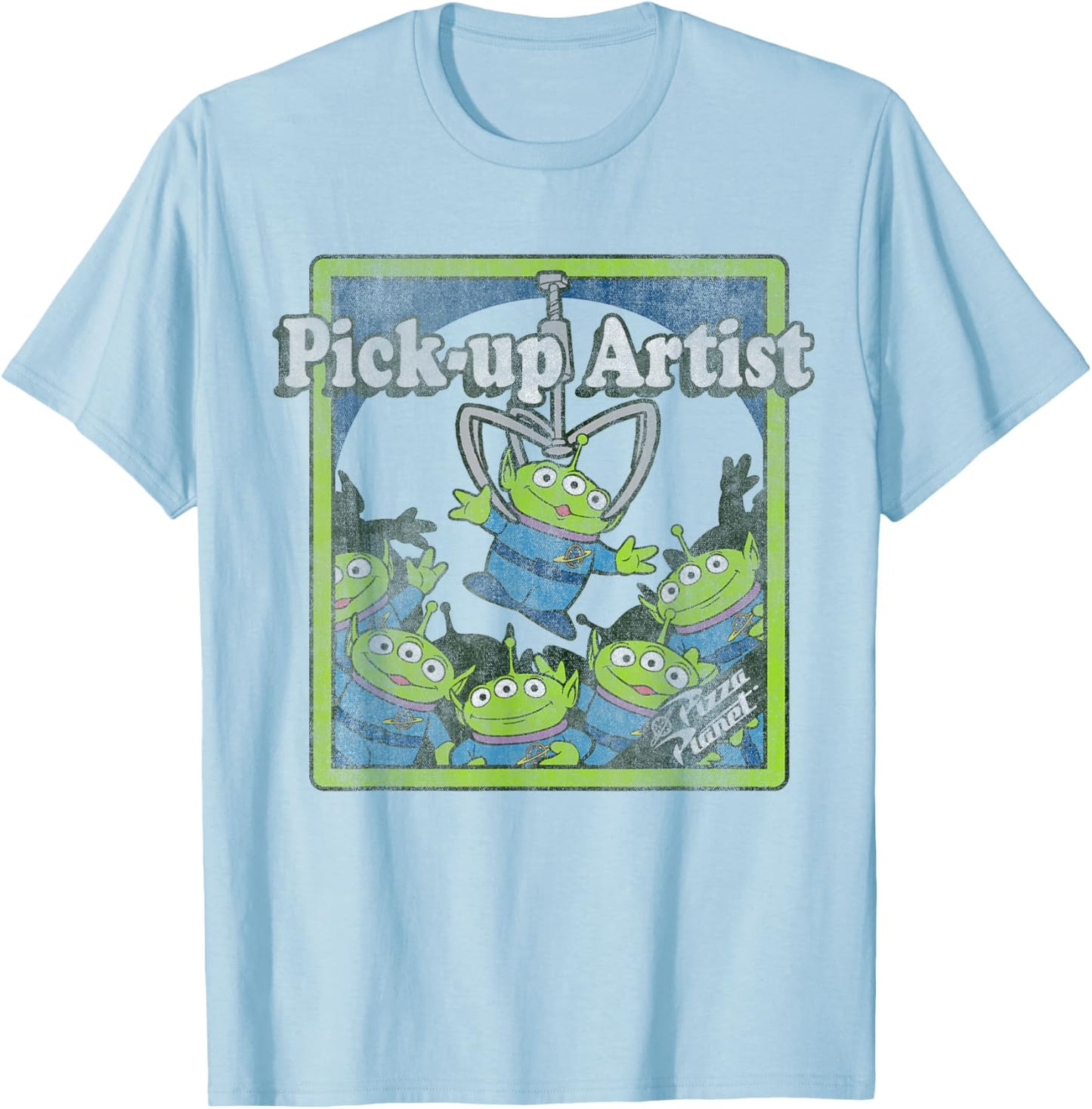 Disney Pixar Toy Story The Claw Aliens Pick-up Artist T-Shirt - T-Shirt | Light Blue