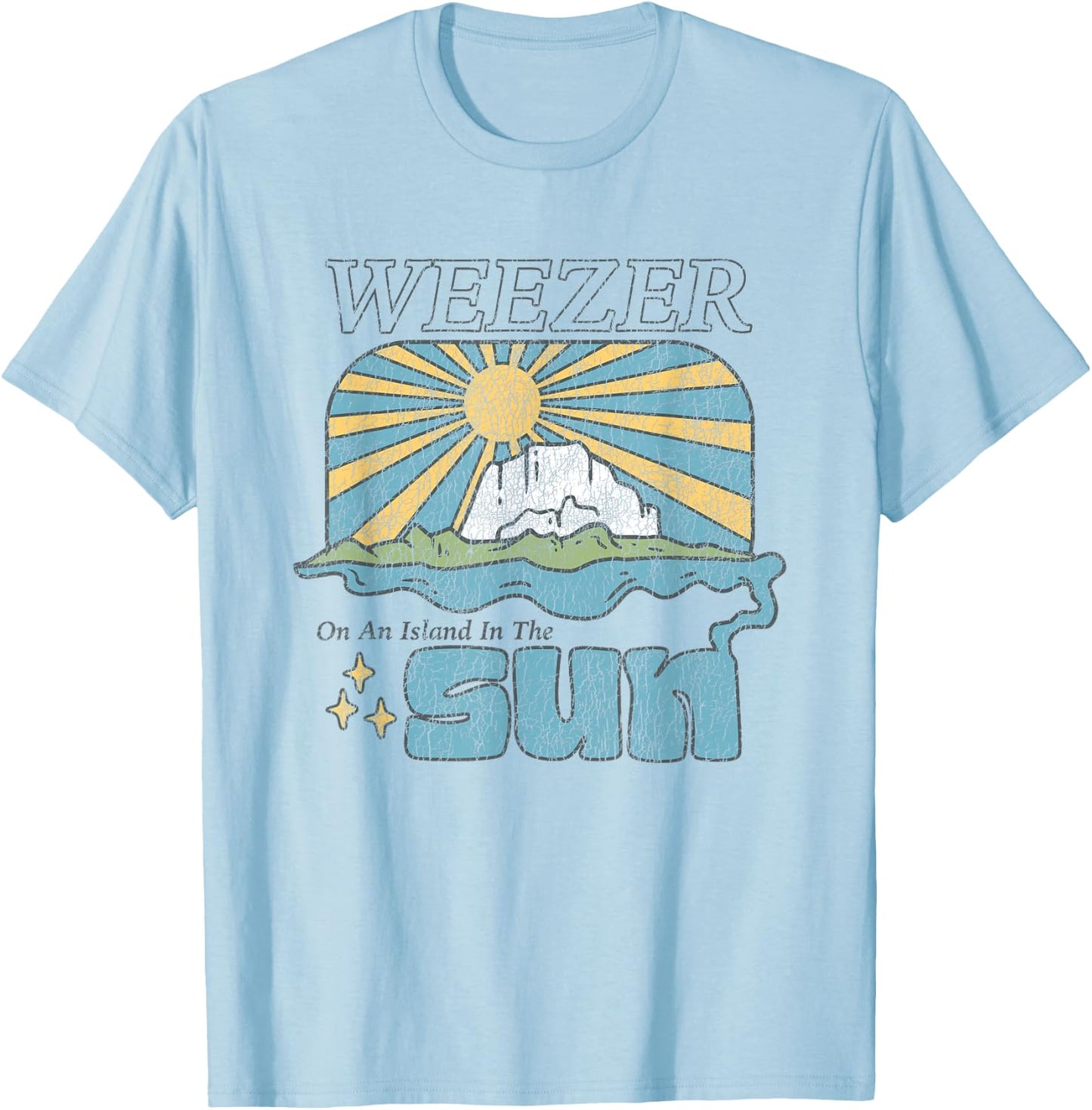 Weezer - Island In the Sun T-Shirt - T-Shirt | Light Blue